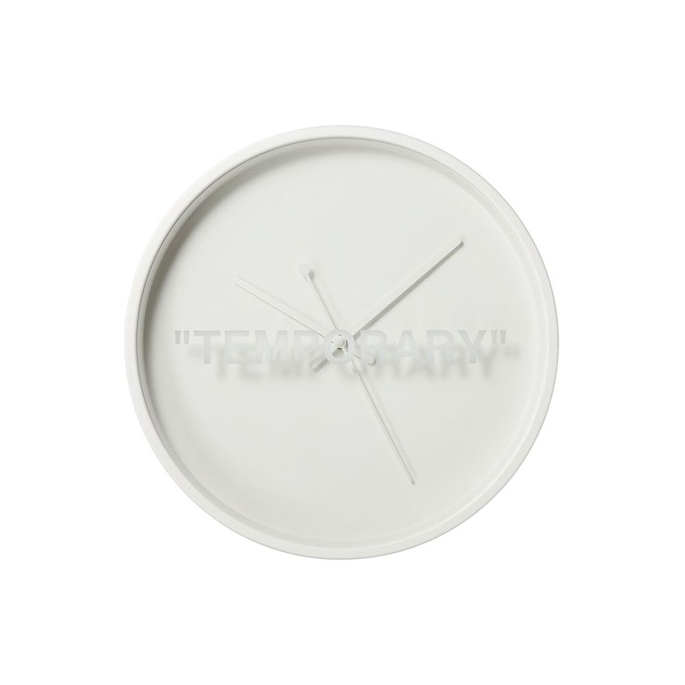 Virgil Abloh x IKEA MARKERAD "TEMPORARY" Wall Clock