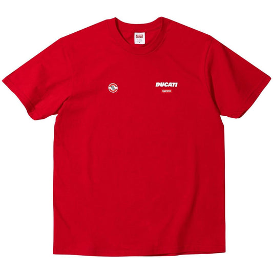 SUPREME®/DUCATI® LOGO TEE RED by Supreme in . Available at KershKicks for £95.00. A must-have for fans of Supreme looking to elevate their style with this T-Shirt.