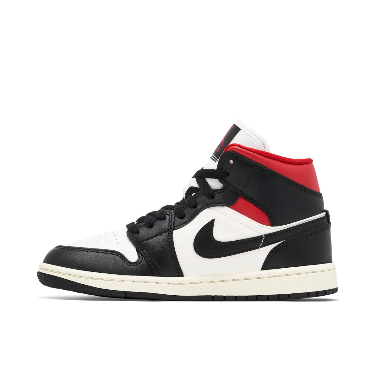 Jordan 1 Mid Gym Red Black White by Jordan's in Shoes. Available at KershKicks for £145.00. A must-have for fans of Jordan's looking to elevate their style with this Shoes.