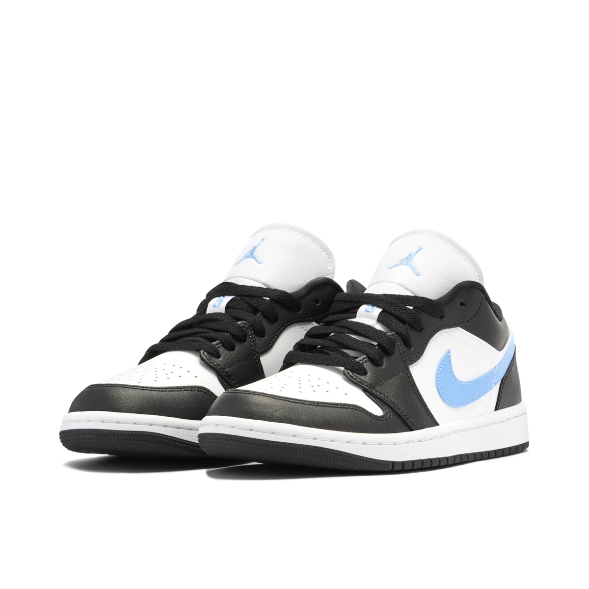 Jordan 1 Low Black University Blue White (W) by Jordan's in Shoes. Available at KershKicks for £175.00. A must-have for fans of Jordan's looking to elevate their style with this Shoes.