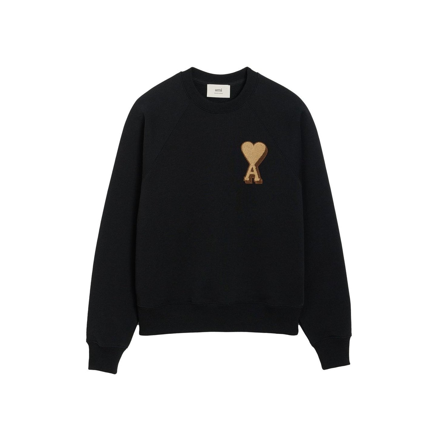 AMI Paris Ami De Coeur Patch Sweatshirt Black