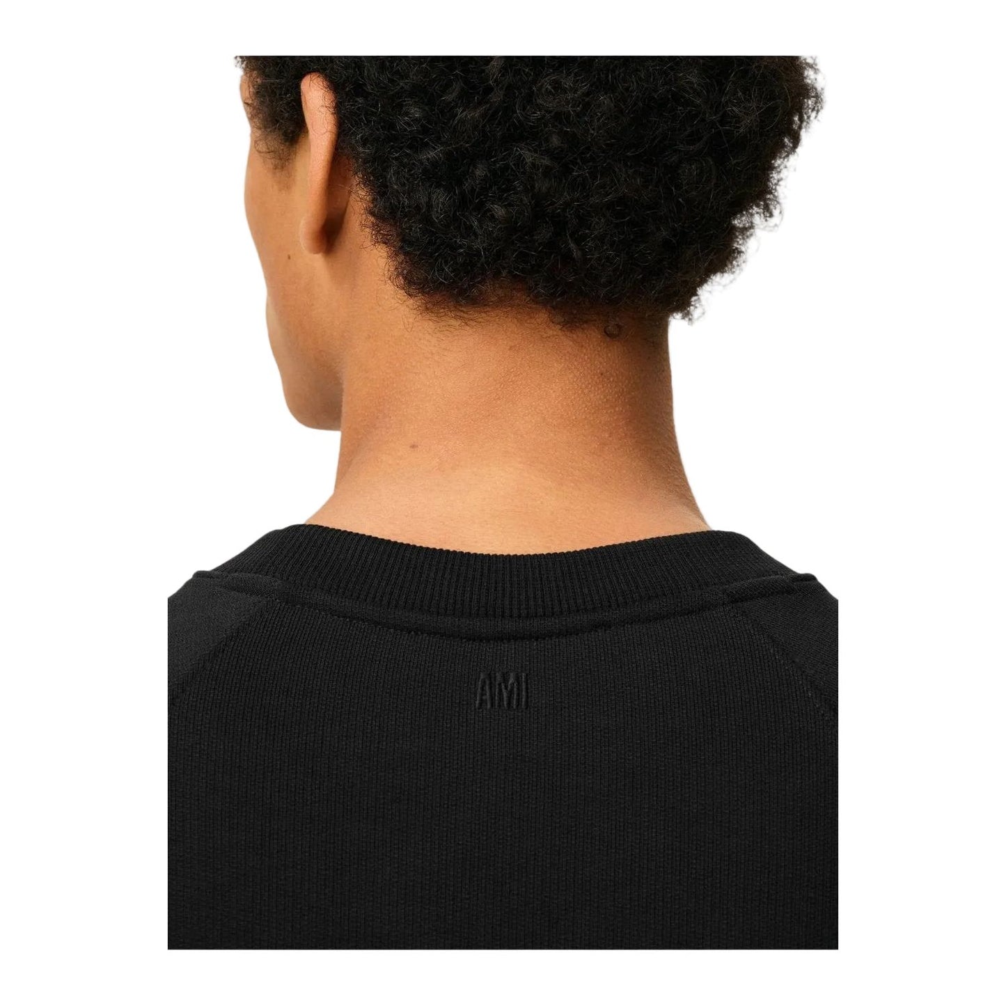 AMI Paris Ami De Coeur Patch Sweatshirt Black