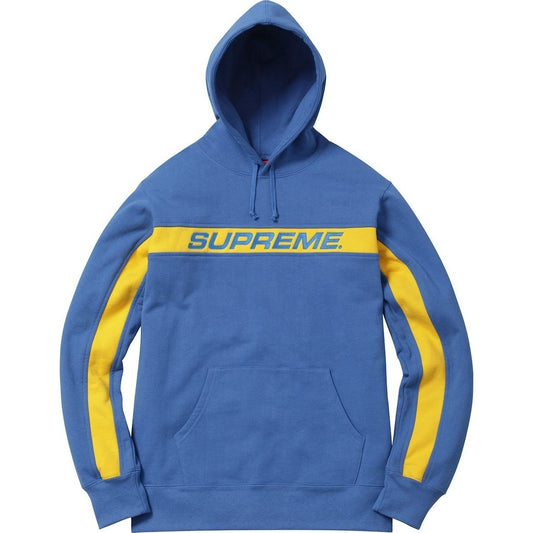Supreme Stripe Hooded Sweatshirt Royal