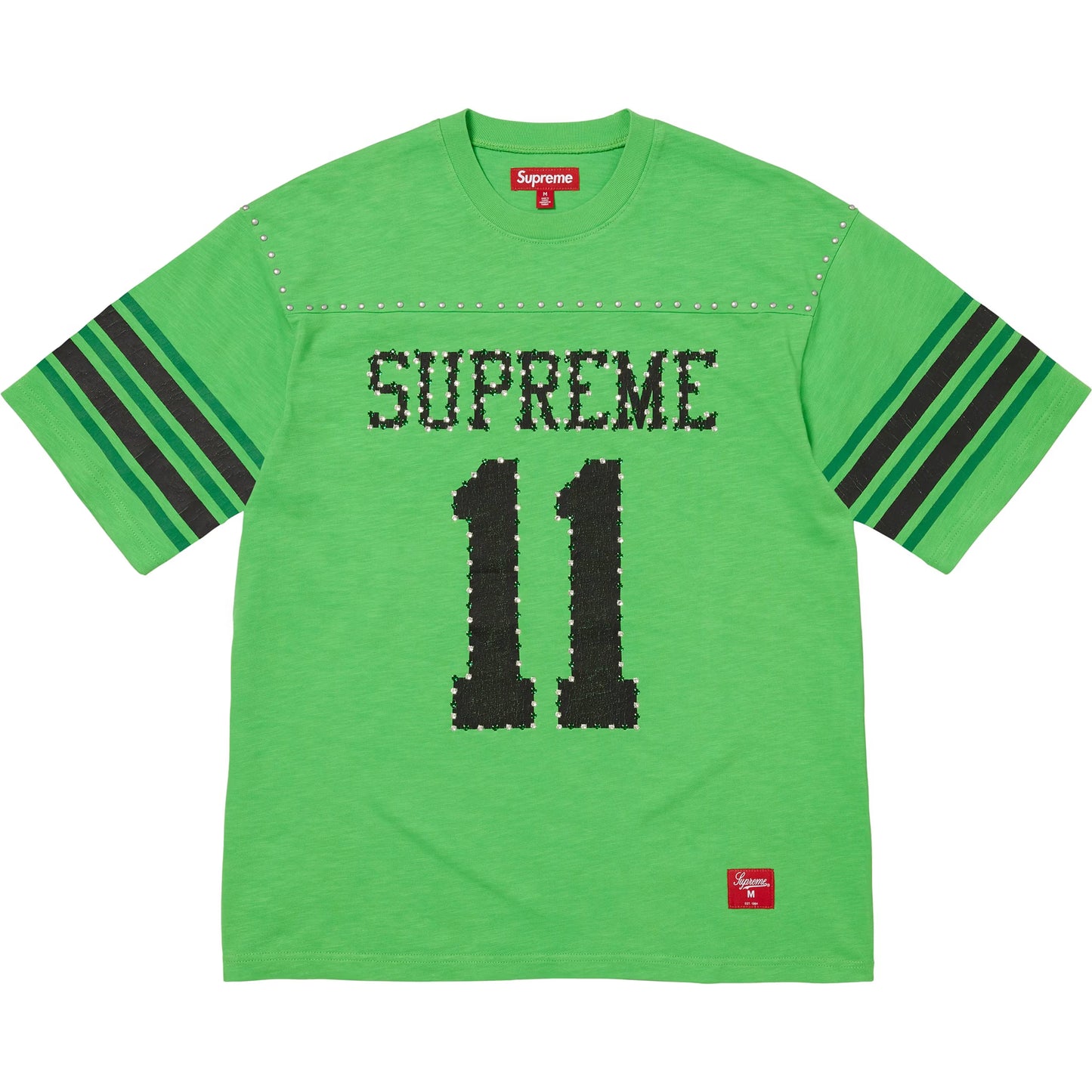 Supreme Studded S/S Football Top Green