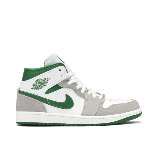 Jordan 1 Mid SE White Pine Green Smoke Grey (GS) by Jordan's in Shoes. Available at KershKicks for £135.00. A must-have for fans of Jordan's looking to elevate their style with this Shoes.
