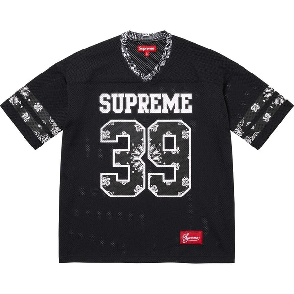 Supreme Bandana Football Jersey Black | Supreme | KershKicks