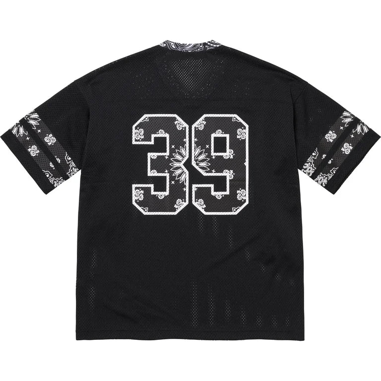 Supreme Bandana Football Jersey Black | Supreme | KershKicks Supreme Bandana Football Jersey Black | Supreme | KershKicks