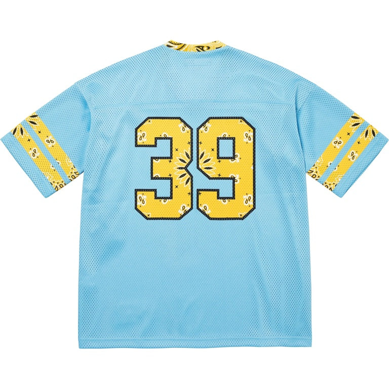 シャツ Supreme Bandana Football Jersey Bule Supreme Bandana Football Jersey Blue | Supreme | KershKicks