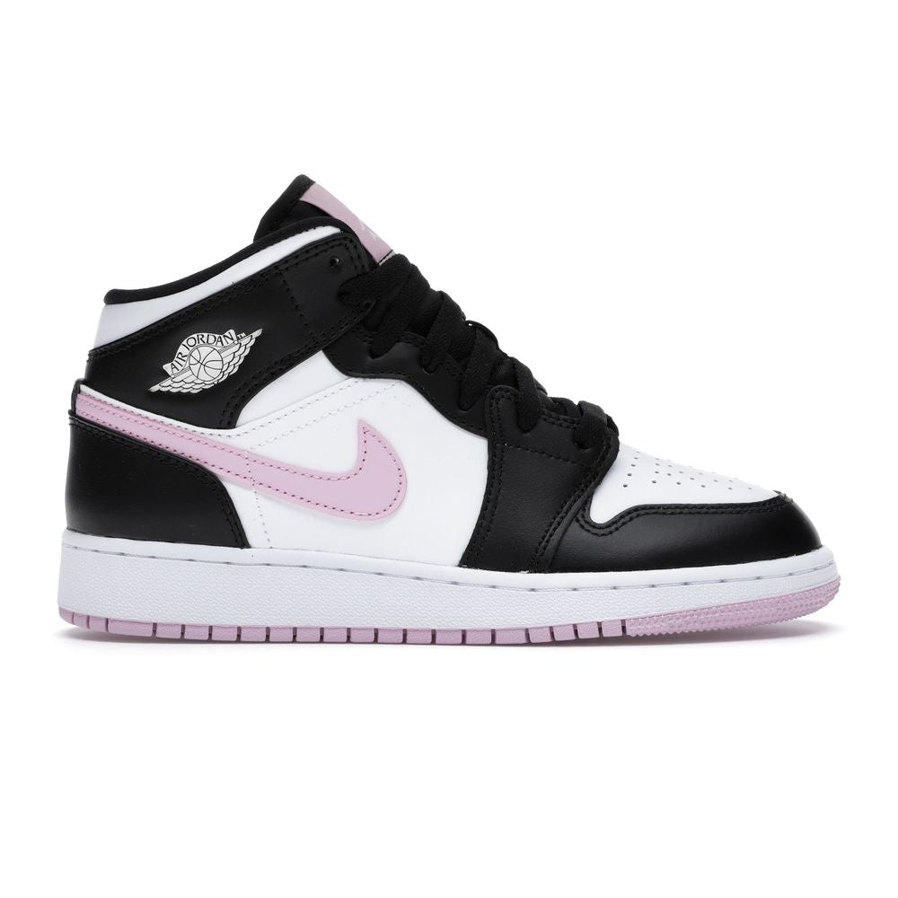 Jordan 1 Mid White Black Light Arctic Pink (GS)