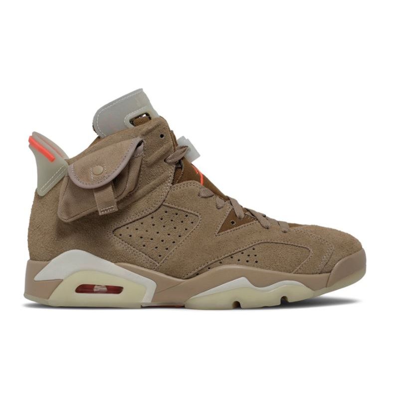 travis scott jordan 6 british khaki glow