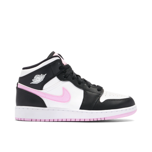 Jordan 1 Mid White Black Light Arctic Pink (GS) by Jordan's in Shoes. Available at KershKicks for £200.00. A must-have for fans of Jordan's looking to elevate their style with this Shoes.