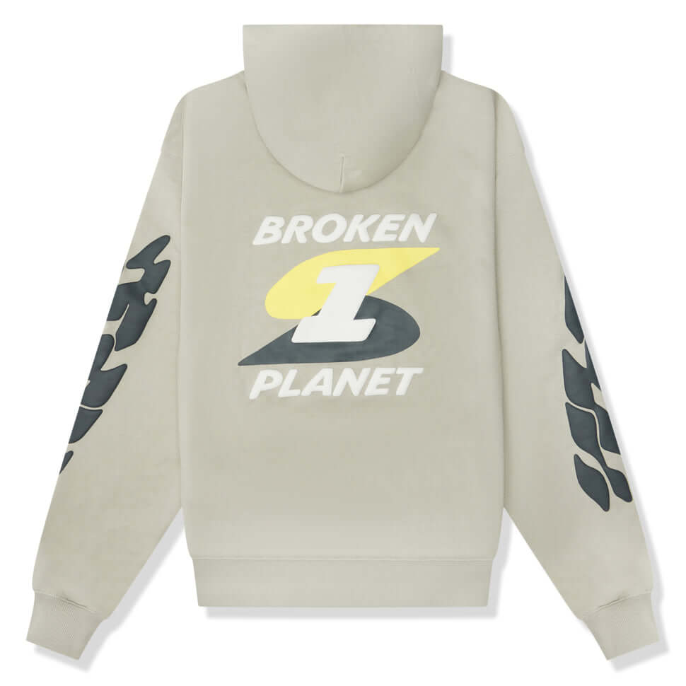 Broken Planet Market Beyond The Limits Hoodie Stone Grey by Broken Planet Market in Clothing. Available at KershKicks for £185.00. A must-have for fans of Broken Planet Market looking to elevate their style with this Hoodie.