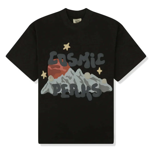 Broken Planet Market Cosmic Peaks T-Shirt Soot Black by Broken Planet Market in Clothing. Available at KershKicks for £95.00. A must-have for fans of Broken Planet Market looking to elevate their style with this T-Shirt.