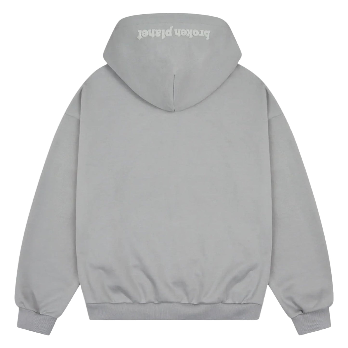 Broken Planet Zip Up Hoodie Gunmental Grey