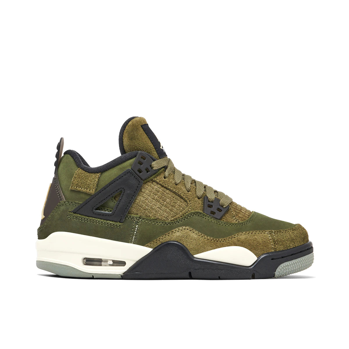 Jordan 4 Retro SE Craft Medium Olive (GS) by Jordan's in Shoes. Available at KershKicks for £195.00. A must-have for fans of Jordan's looking to elevate their style with this Shoes.