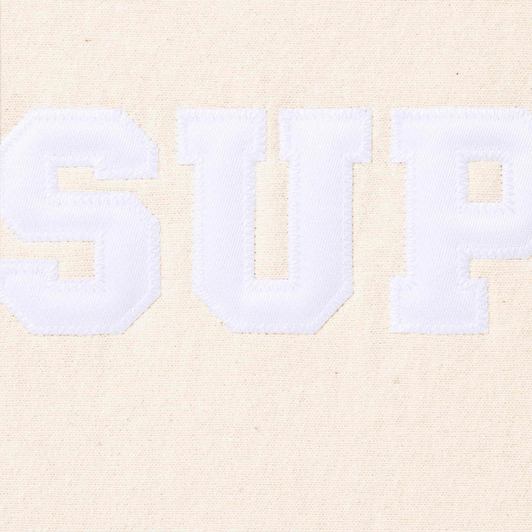 Supreme Collegiate Hooded Sweatshirt Natural