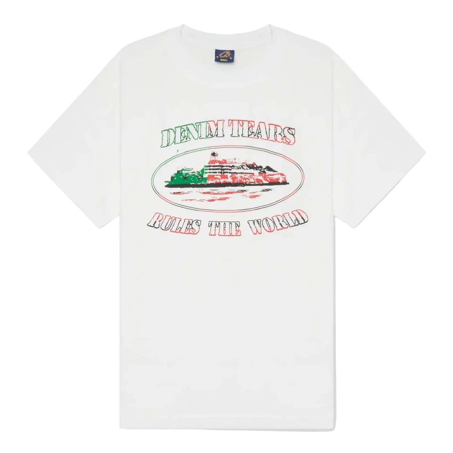 Corteiz x Denim Tears Alcatraz T-Shirt White
