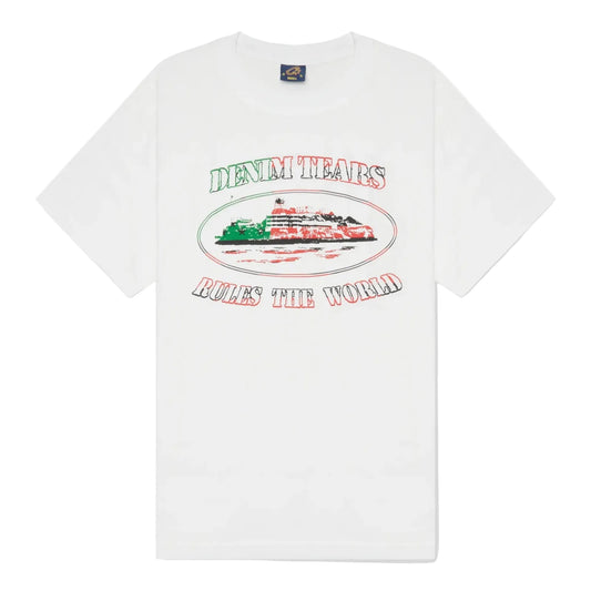 Corteiz x Denim Tears Alcatraz T-Shirt White