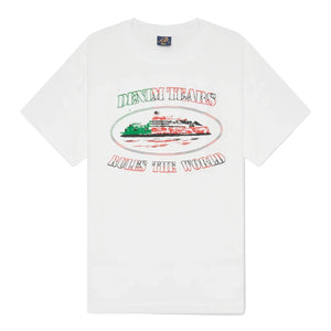 Corteiz x Denim Tears Alcatraz T-Shirt White | Corteiz | KershKicks