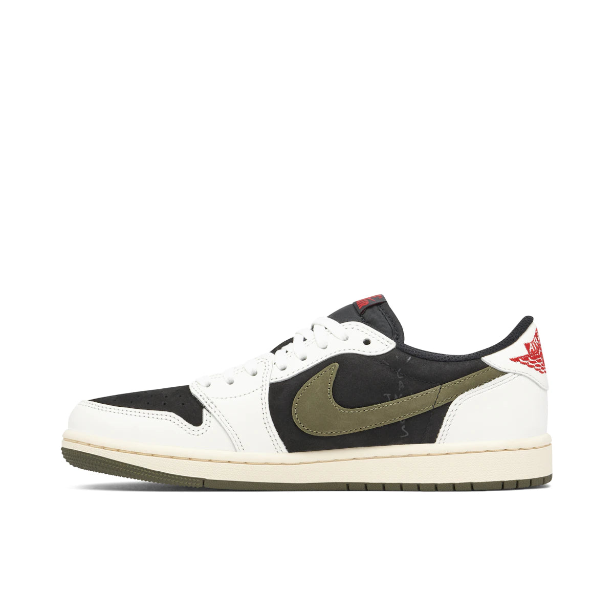 Jordan 1 Retro Low OG SP Travis Scott Olive (W) by Jordan's in Shoes. Available at KershKicks for £550.00. A must-have for fans of Jordan's looking to elevate their style with this Shoes.