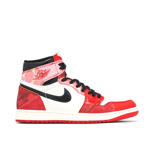 Jordan 1 High OG Spider-Man Across the Spider-Verse by Jordan's in Shoes. Available at KershKicks for £265.00. A must-have for fans of Jordan's looking to elevate their style with this Shoes.