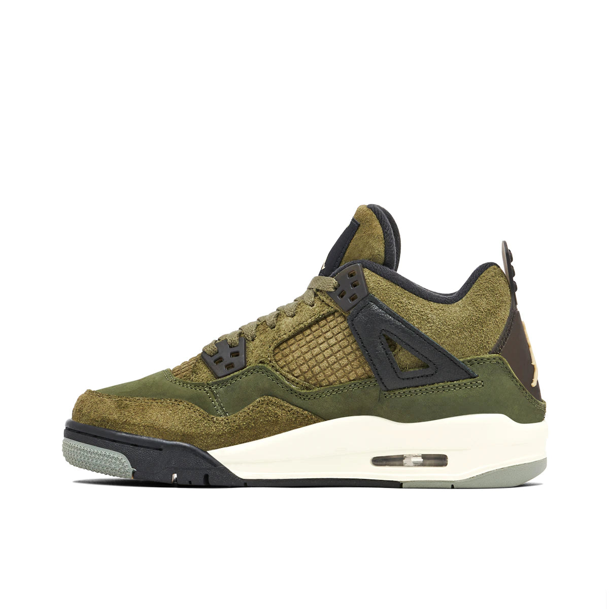 Jordan 4 Retro SE Craft Medium Olive (GS) by Jordan's in Shoes. Available at KershKicks for £195.00. A must-have for fans of Jordan's looking to elevate their style with this Shoes.