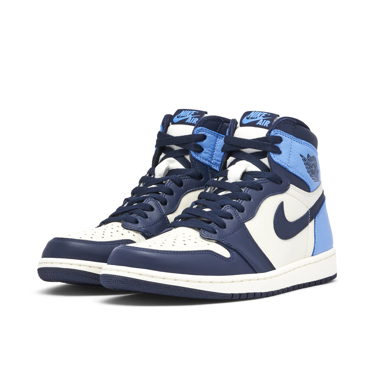 Jordan 1 Retro High Obsidian UNC by Jordan's in Shoes. Available at KershKicks for £400.00. A must-have for fans of Jordan's looking to elevate their style with this Shoes.