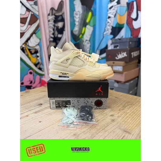 Jordan 4 Off White Sail UK7.5