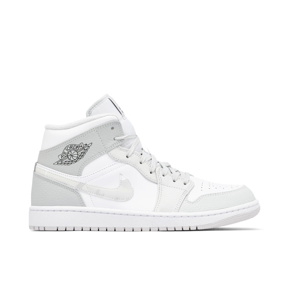 Jordan 1 Mid Grey Camo by Jordan's in Shoes. Available at KershKicks for £195.00. A must-have for fans of Jordan's looking to elevate their style with this Shoes.