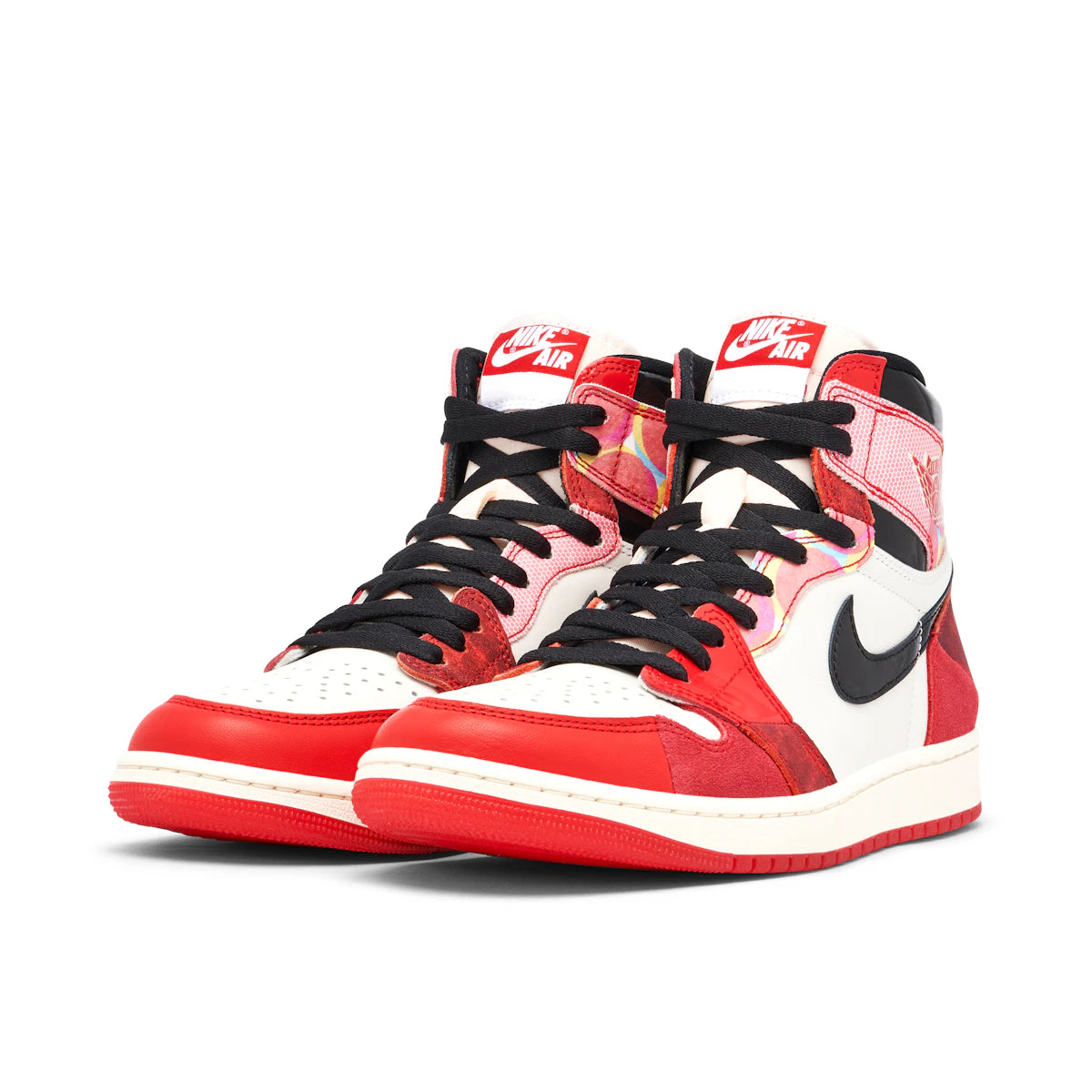 Jordan 1 High OG Spider-Man Across the Spider-Verse by Jordan's in Shoes. Available at KershKicks for £265.00. A must-have for fans of Jordan's looking to elevate their style with this Shoes.