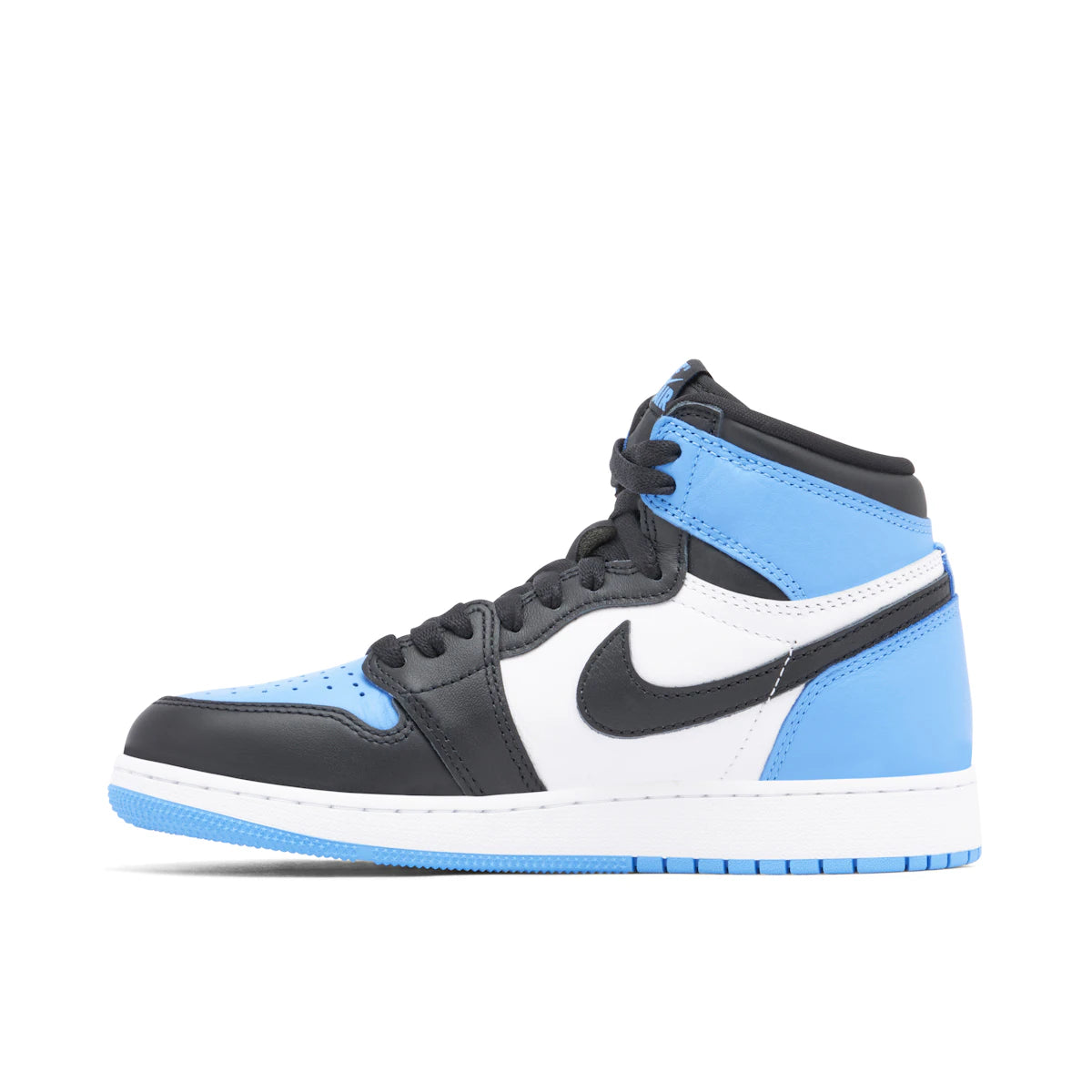 Jordan 1 Retro High OG UNC Toe by Jordan's in Shoes. Available at KershKicks for £211.50. A must-have for fans of Jordan's looking to elevate their style with this Shoes.