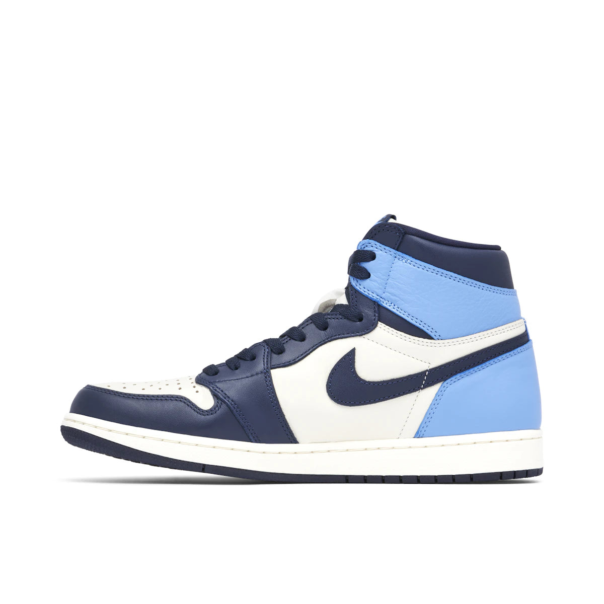 Jordan 1 Retro High Obsidian UNC by Jordan's in Shoes. Available at KershKicks for £400.00. A must-have for fans of Jordan's looking to elevate their style with this Shoes.