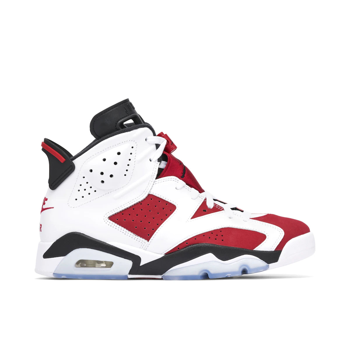 Jordan 6 Retro "Carmine (2021)" by Jordan's in Shoes. Available at KershKicks for £275.00. A must-have for fans of Jordan's looking to elevate their style with this Shoes.