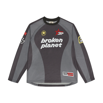 Broken Planet Market Football Long Sleeve Tee Black/Grey by Broken Planet Market in . Available at KershKicks for £145.00. A must-have for fans of Broken Planet Market looking to elevate their style with this T-Shirt.