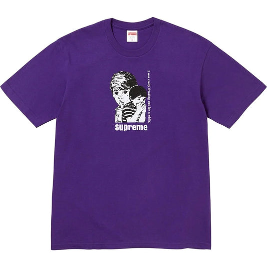 Supreme Freaking Out Tee Purple