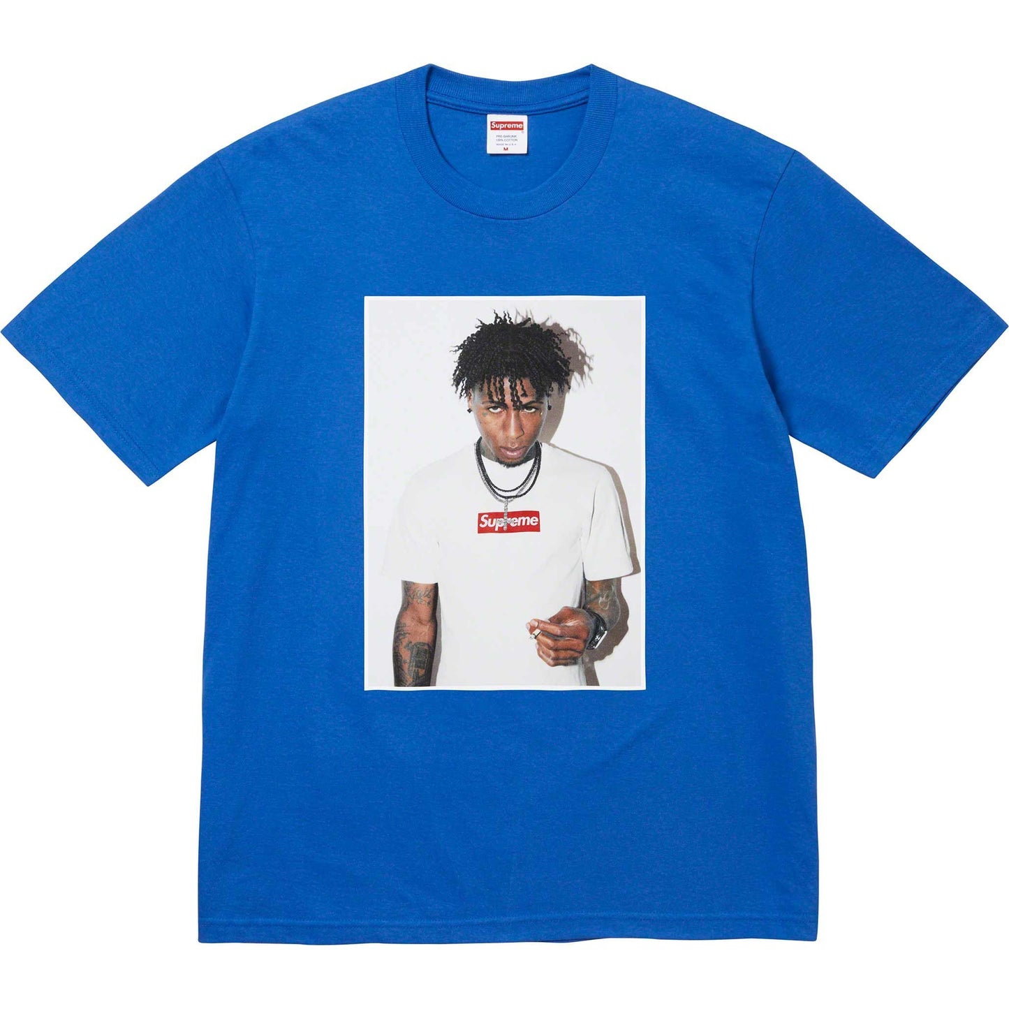 Supreme NBA Youngboy Tee Blue by Supreme in . Available at KershKicks for £95.00. A must-have for fans of Supreme looking to elevate their style with this T-Shirt.