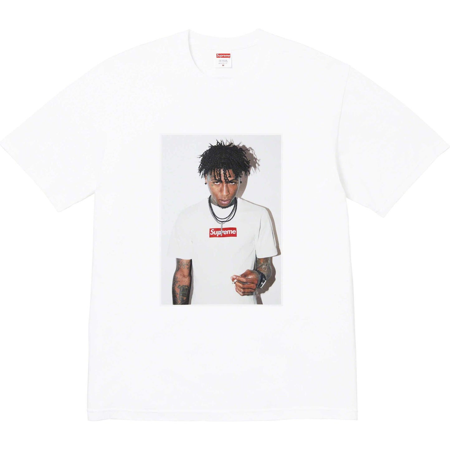 Supreme NBA Youngboy Tee White by Supreme in . Available at KershKicks for £95.00. A must-have for fans of Supreme looking to elevate their style with this T-Shirt.