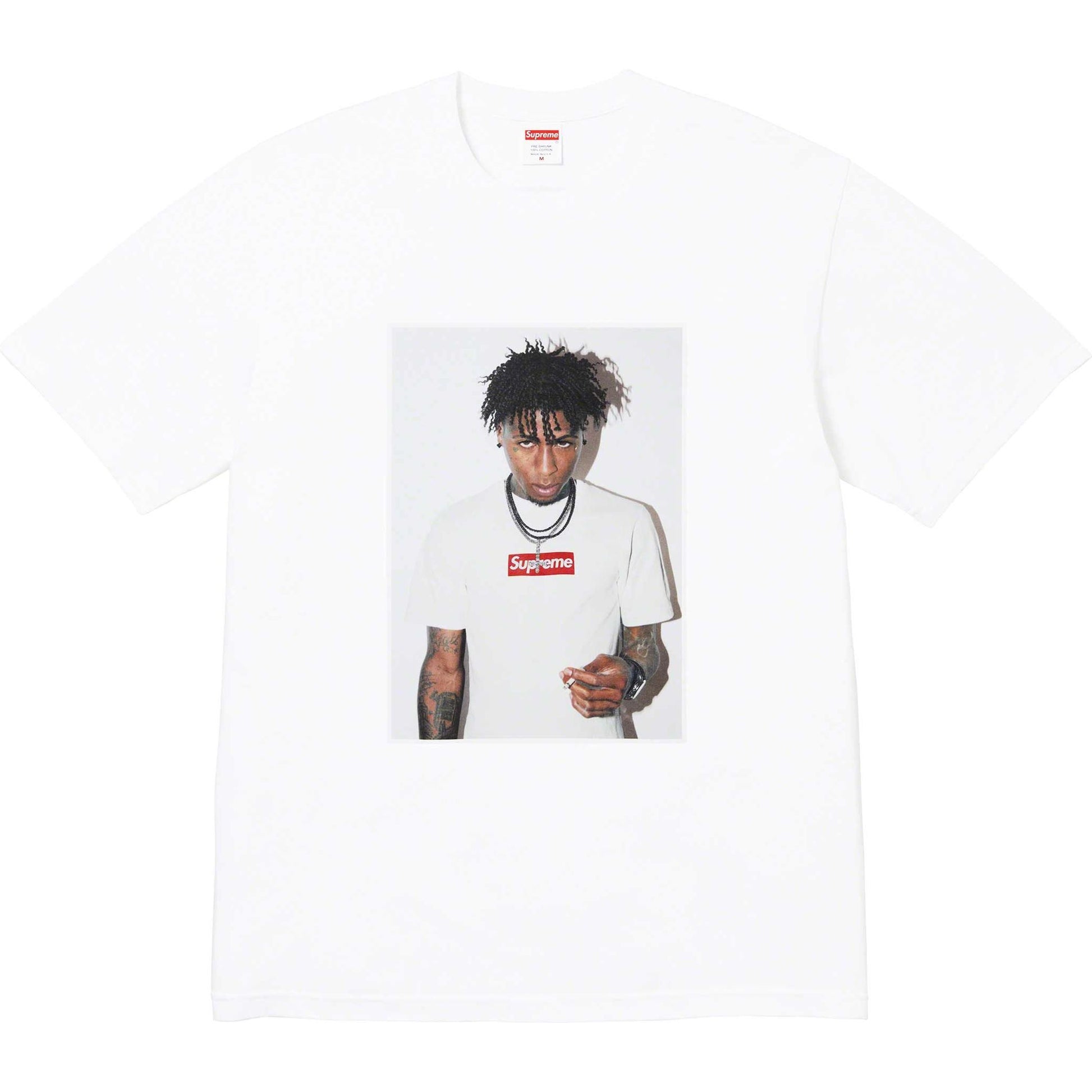 Supreme NBA Youngboy Tee White by Supreme in . Available at KershKicks for £95.00. A must-have for fans of Supreme looking to elevate their style with this T-Shirt.