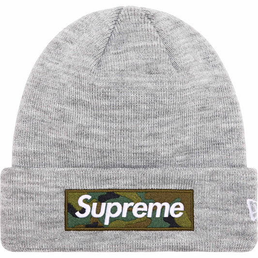 Supreme New Era Box Logo Beanie (FW23) Grey by Supreme in Hats. Available at KershKicks for £85.00. A must-have for fans of Supreme looking to elevate their style with this Hats.