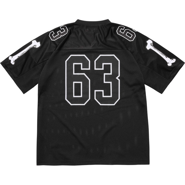 Supreme Bones Football Jersey Black | Supreme | KershKicks