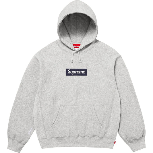Supreme Box Logo Hooded Sweatshirt Heather Grey