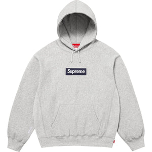 Supreme Box Logo Hooded Sweatshirt Heather Grey | Supreme | KershKicks