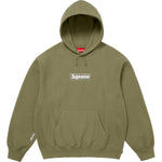 Supreme Box Logo Hooded Sweatshirt Light Olive