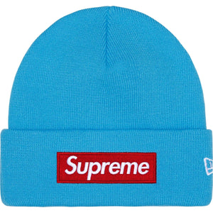 Supreme New Era Box Logo Beanie Cyan | Supreme | KershKicks