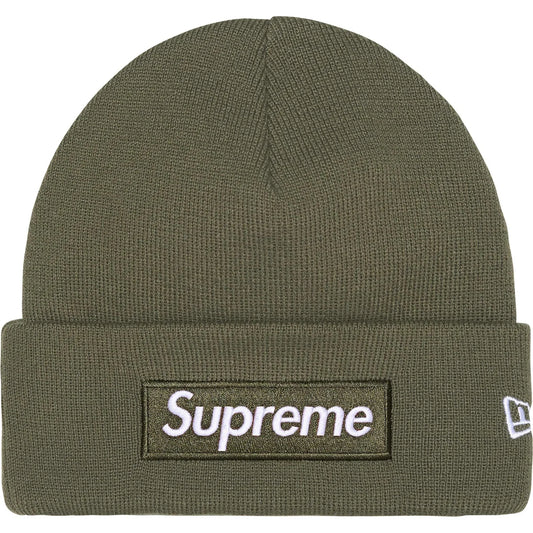Supreme New Era Box Logo Beanie Light Olive