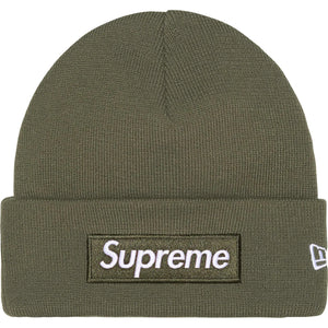 Supreme New Era Box Logo Beanie Light Olive | Supreme | KershKicks