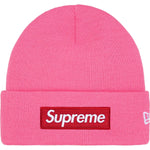 Supreme New Era Box Logo Beanie Magenta