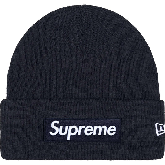Supreme New Era Box Logo Beanie Navy