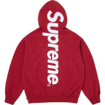 Supreme Satin Appliqué Hooded Sweatshirt (FW25) Red