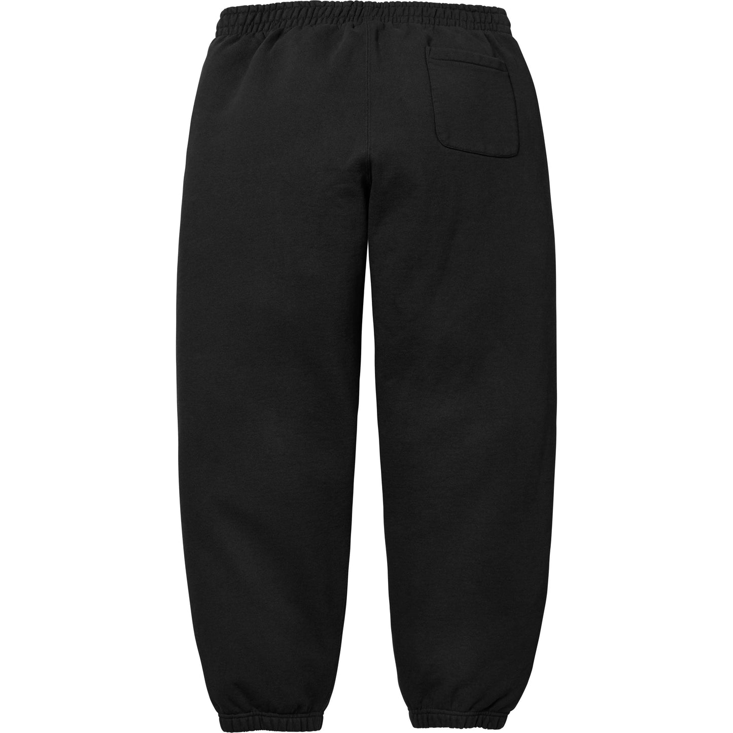 SUPREME SATIN APPLIQUÉ SWEATPANT BLACK